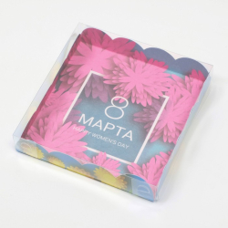 Изображение Коробочка для пряников и печенья "Праздник весны", 15 х 15 х 3 см